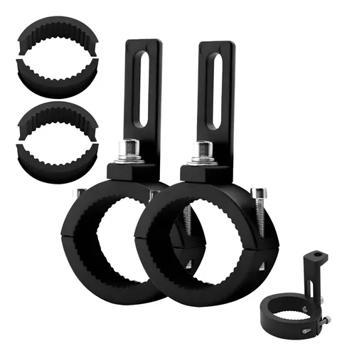 A Par Soporte Base Moto Abrazadera Extensión Faros Auxiliare