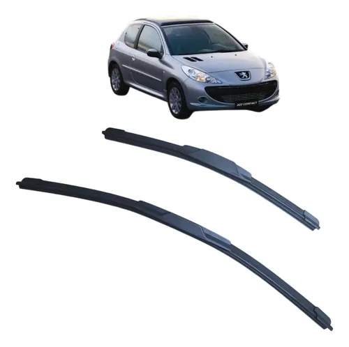 Juego De Escobillas Delanteras Original Para Peugeot 206 207