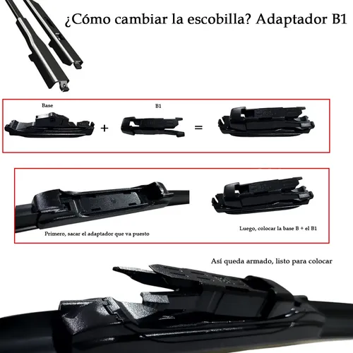Kit 2 Escobillas Delanteras Flex Goma Peugeot 301
