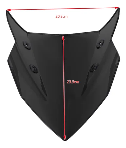 Parabrisa Parabrisa Para Kawasaki Z400 2018-2022 Negro