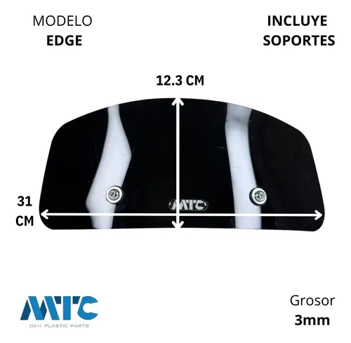 Deflector Parabrisa Cristal Para Zanella Cruiser 200 Adv Mtc