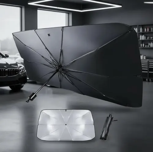 Parasol Paragua Para Parabrisas De Auto Plegable Metalizado