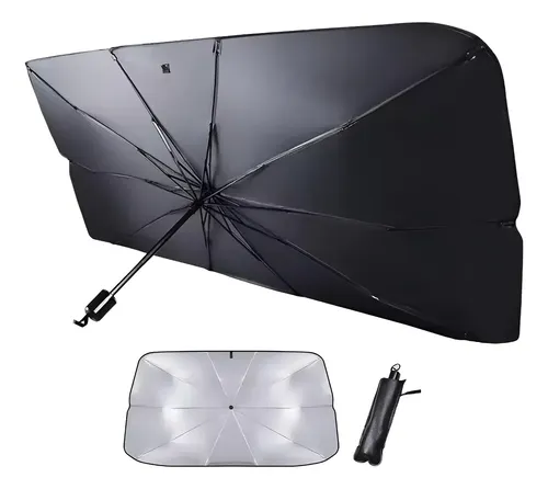 Paragua Cortina Parasol Plegable Metalizada Auto Parabrisas