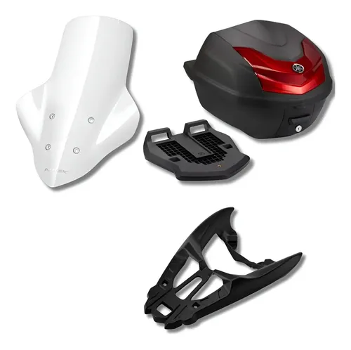 Kit Yamaha Nmax Connected Parabrisas Baul Y Portaequipaje