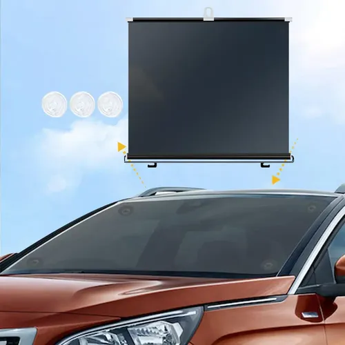 Parasol Retráctil Para Coche, Cortina Enrollable 45cmx125cm
