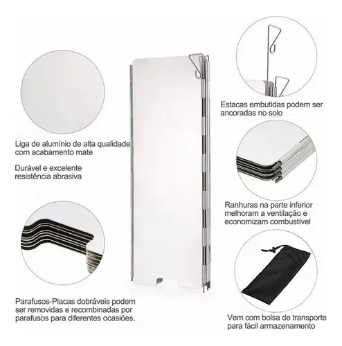 / Protector Contra El Viento For Estufa De Camping –