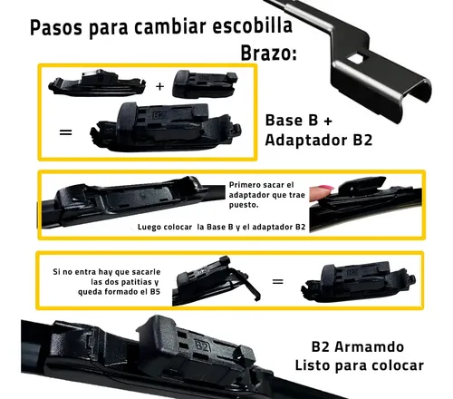 Kit 3 Escobillas Chevrolet Onix