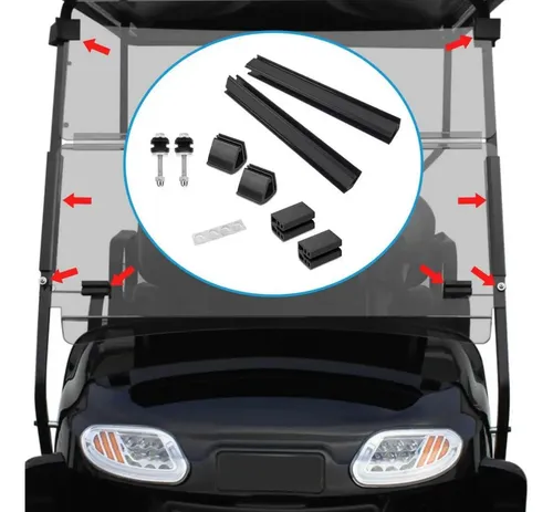 Kit De Clips De Montaje For Parabrisas De Carritos De Golf,
