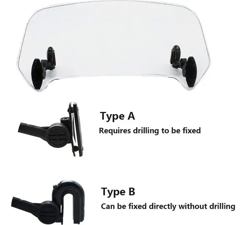 Extensión De Parabrisas Ajustable Para Aprilia Tuareg 660