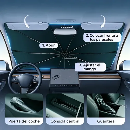 Parasol Auto Parabrisas Protección Rayos Cortina