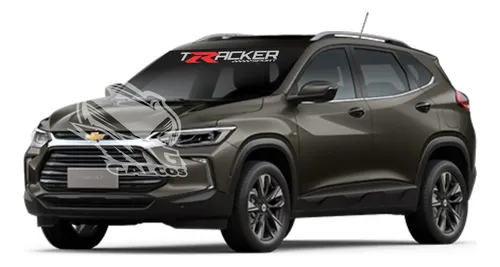 Sticker Chevrolet Tracker Parabrisas Gris/rojo