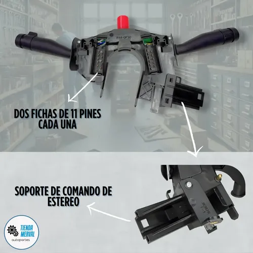 Llave Palanca Luces Limpiaparabrisas Baliza Soporte Ecosport