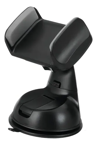 Soporte Celular Para Auto Sopapa Silicona Vidrio Parabrisa Color Negro