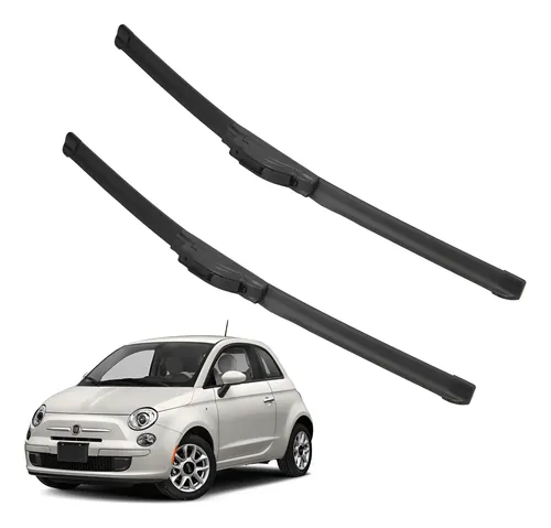 Kit 2 Escobillas Delanteras Flex Goma Fiat 500 2013 A 2021
