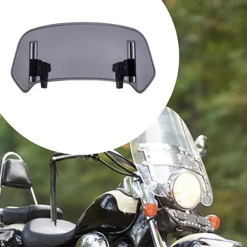 Extensor De Extensión Para Parabrisas De Motocicleta, Gris