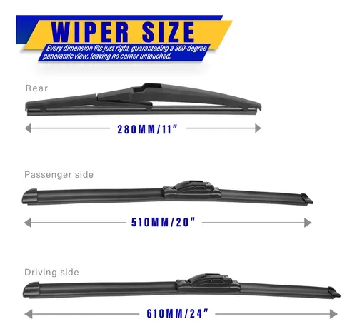 Pack X3 Limpiaparabrisas Rooppa Para Kia Sorento Y Soul
