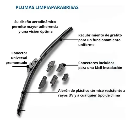Par De Plumas Limpiaparabrisas Honda Civic 2004