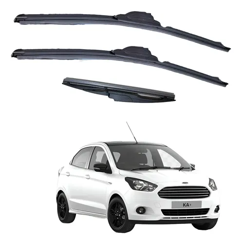 Kit 3 Escobillas Ford Ka 2016 2017 2018 2019 2020 2021 2022