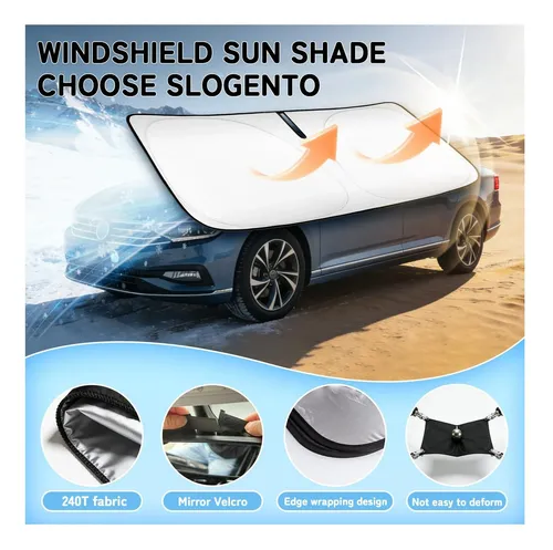 Slogento Parasol De Parabrisas Con Ajuste Personalizado 6