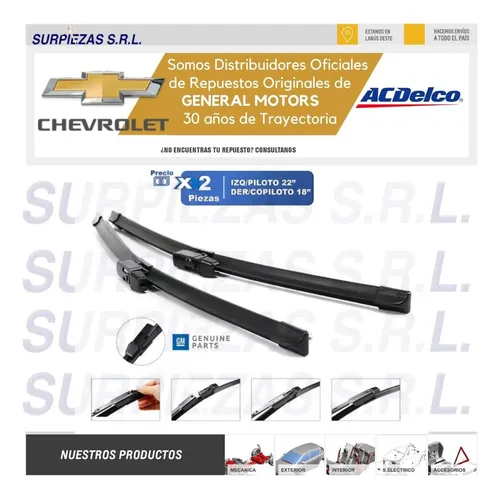 Escobillas Parabrisas Trailblazer X2 Chevrolet Original