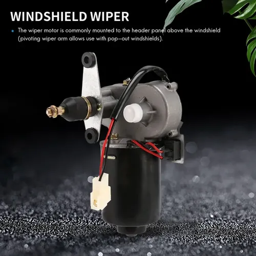 Mgj Kit De Limpiaparabrisas Eléctrico Universal Utv De 12 V
