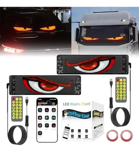Myc Ojos Led For Parabrisas De Automóviles, 7×17.3cm 2pcs