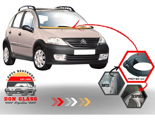 Kit Para Reparar Burlete Rejilla De Parabrisas Citroen C3