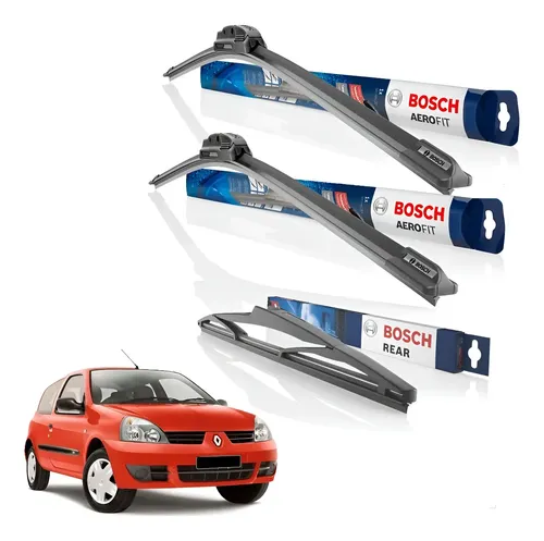 Kit X3 Escobillas Bosch Aerofit Clio 2 Clio Mio Original