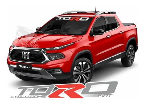Calco Fiat Toro Parabrisas Vidrio Gris/rojo