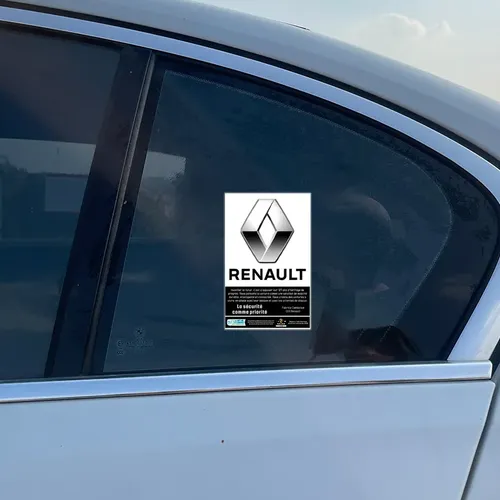 Calcomanía Estática Para Parabrisas Delantero De Coche Para Renault