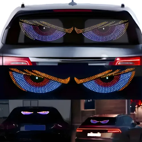 Ojos Iluminados Led Coche Parabrisas Camion Dinamico Auto