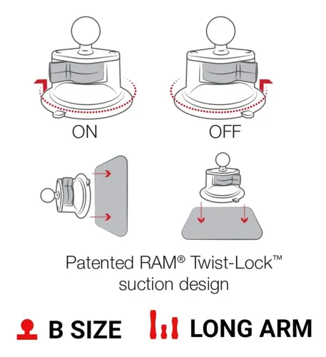 Soporte De Teléfono Ram Mounts X-grip Large Para Parabrisas