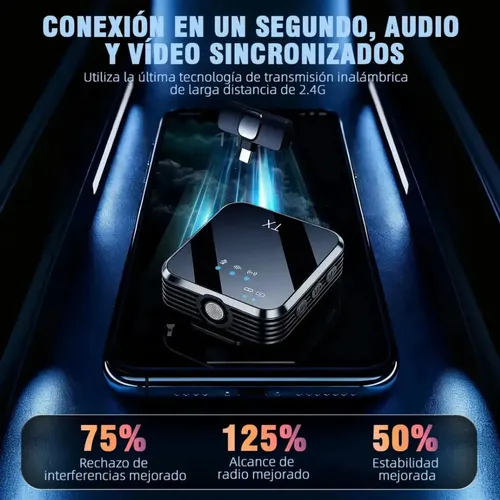 microfono corbatero inalambrico con paraviento x2