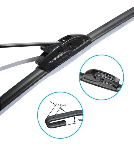 Cañas De Goma Dobles Compatibles Con Peugeot 207 1999-2016