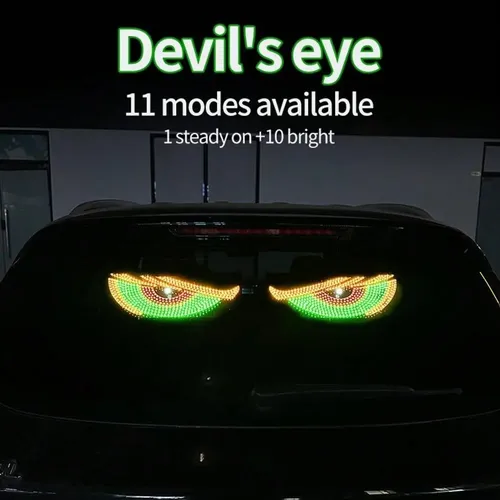 Luz Led Decorativa For Parabrisas De Coche Devil’s Eye