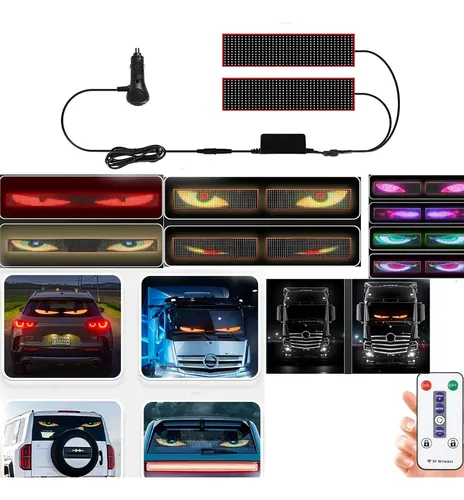 S 2pcs Ojos Led Para Automovil Parabrisas,16.6*60cm Mejora