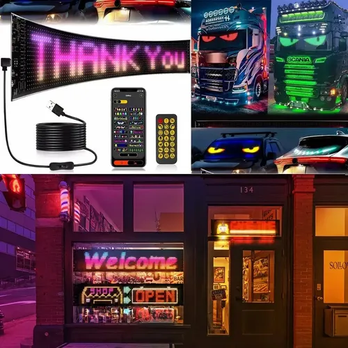 Letrero Led Programable Pantalla Flexible Led Ne