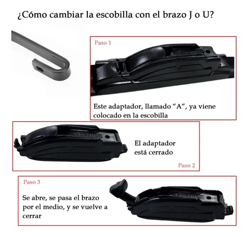 Kit De 3 Escobillas Citroen Saxo 2001 2002 2003 2004