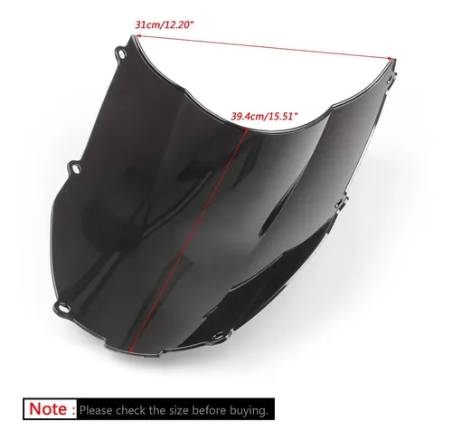 Parabrisas Para Kawasaki Zx6r 2000-02 Zzr 600 2005-09 Iridio