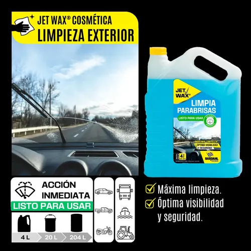Kit Lava Parabrisas Jet Wax Listo Para Usar 4l X 2unidades