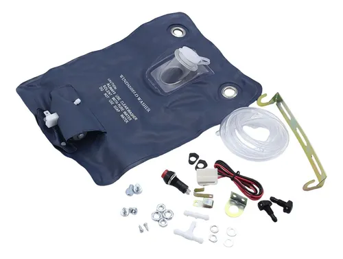 Bomba De Lavado De Parabrisas Con Botella Y Kit 12v Fácil De Instalar