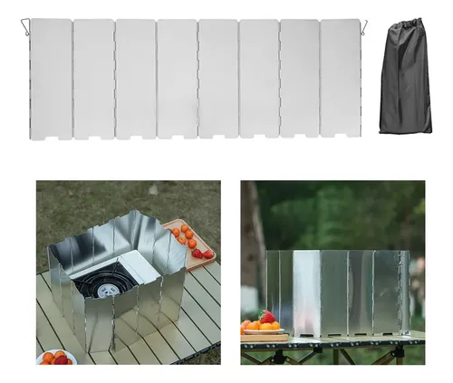 F Parabrisas Para Estufa De Camping, Protector Contra 8 +.