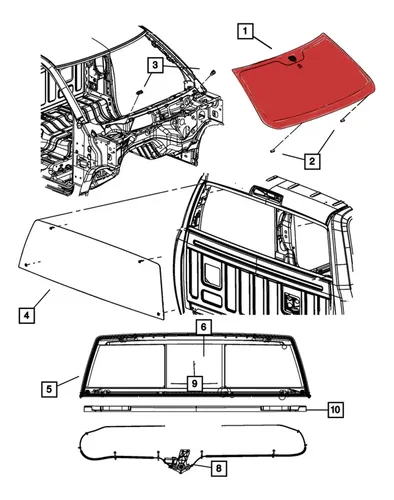 Parabrisa Mopar Ram 1500 Laramie 5.7 2014 -2022 Original