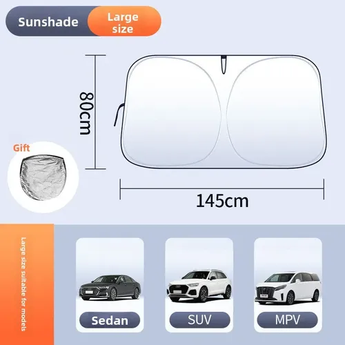 Parasol De Pvc Para Parabrisas De Coche Con Clip