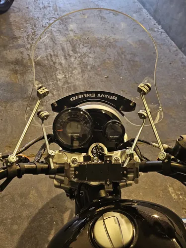 Parabrisas Moto Royal Enfield Super Meteor 650 Chapa Inox