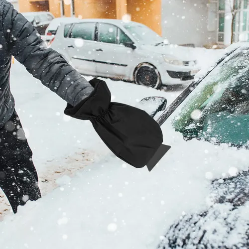 Herramienta Para Quitar Nieve Tipo Guante Para Parabrisas