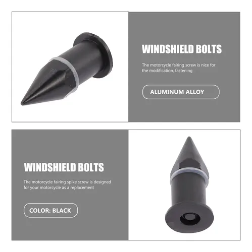 10 Piezas Tornillos Para Parabrisas De Moto Universal
