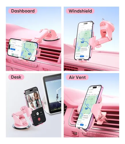 Soporte Para Celular Para Auto Vicseed Rosa 3 En 1 Para Tabl