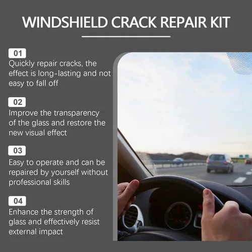Set Reparador Parabrisas Frontal Coche – Grietas