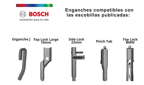 Escobillas Limpiaparabrisas Bosch Para Renault Symbol 2013